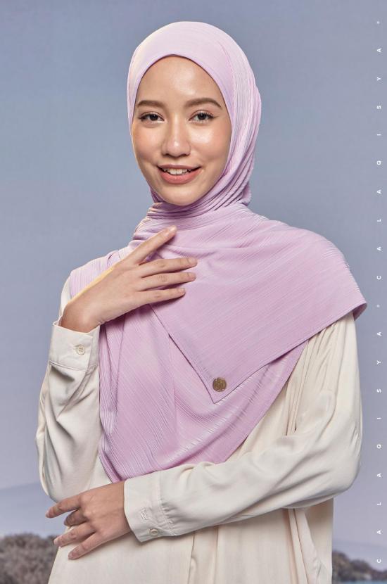IRONLESS : AIR SCARF IN LAVENDER FOG