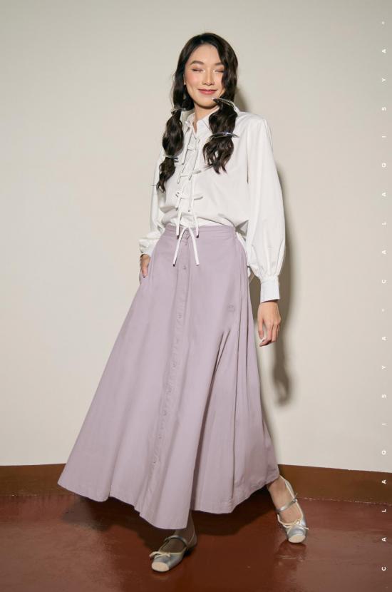 ANNE SKIRT IN MAUVE SHADOWS