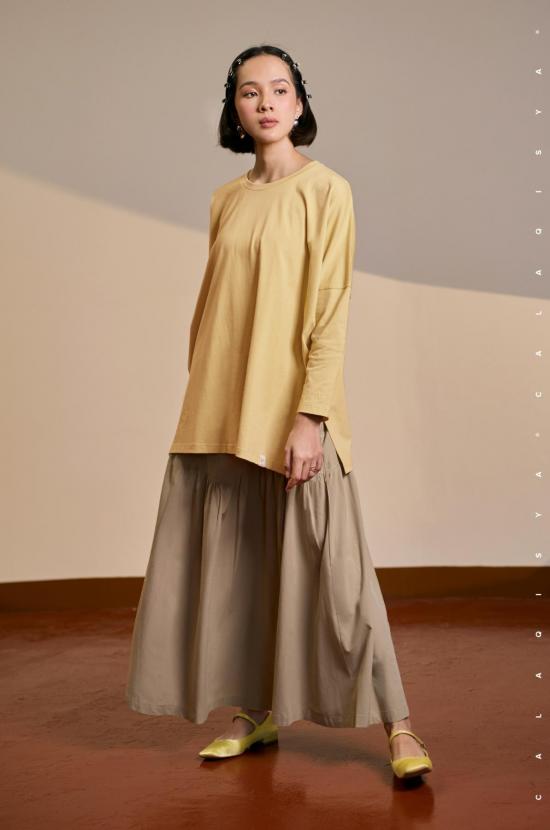 COMFORTWEAR BREATHE: BATWING SHIRT 2.0 IN CUSTARD