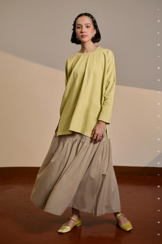 COMFORTWEAR BREATHE: BATWING SHIRT 2.0 IN LEMON GRASS