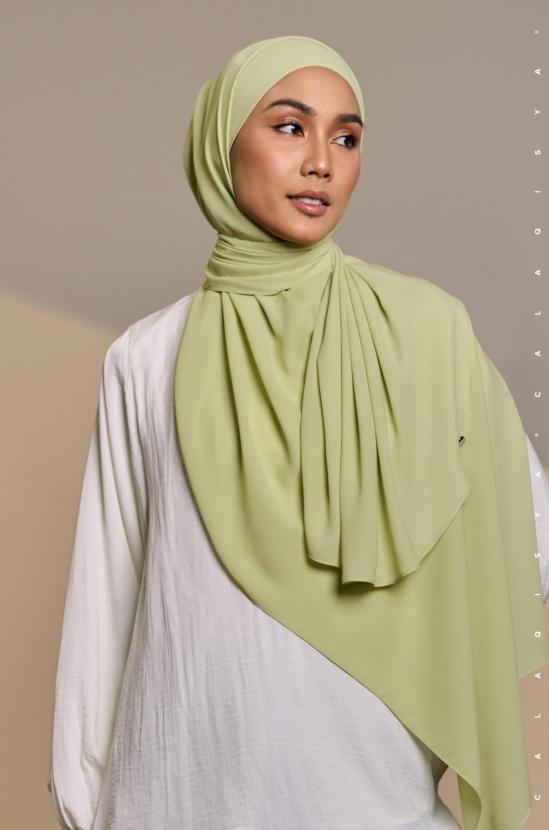 DANIAH SHAWL 2.0 IN PALE LIME YELLOW