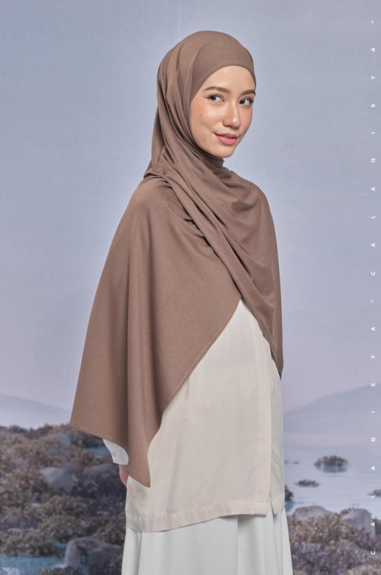 ELEMENT SHAWL IN COCOA BROWN  (ODOURLESS)