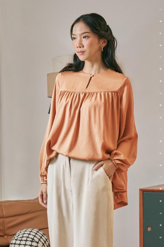 KATE TOP IN DUSTY CORAL