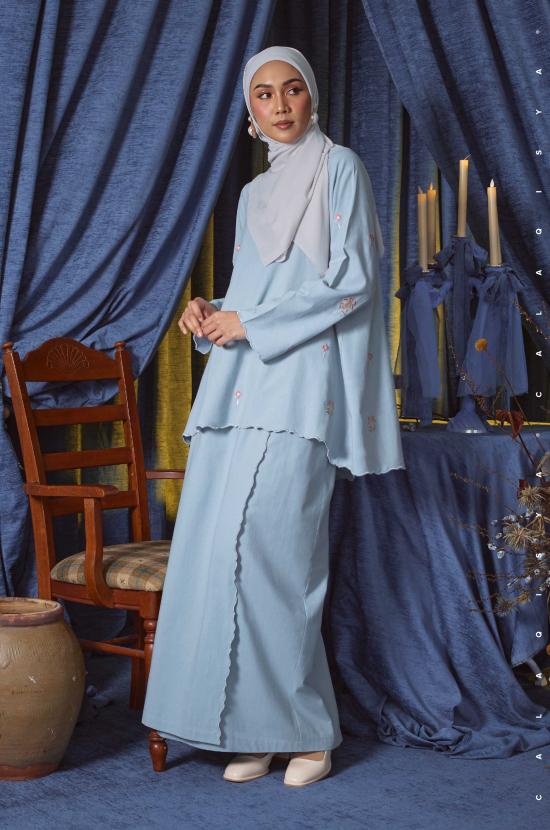 MARINA RIBBON IN CASHMERE BLUE
