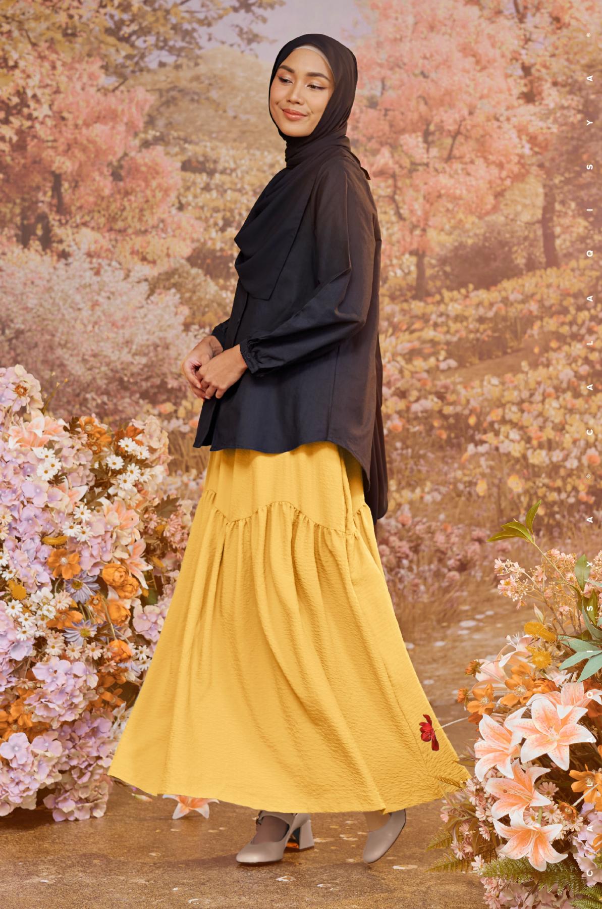 Silk Foulard Skirt, Holiday Style — FORAGE FASHION